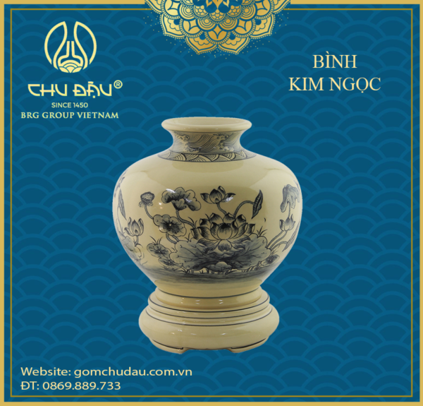 Bình Kim Ngọc Gốm Chu Đậu